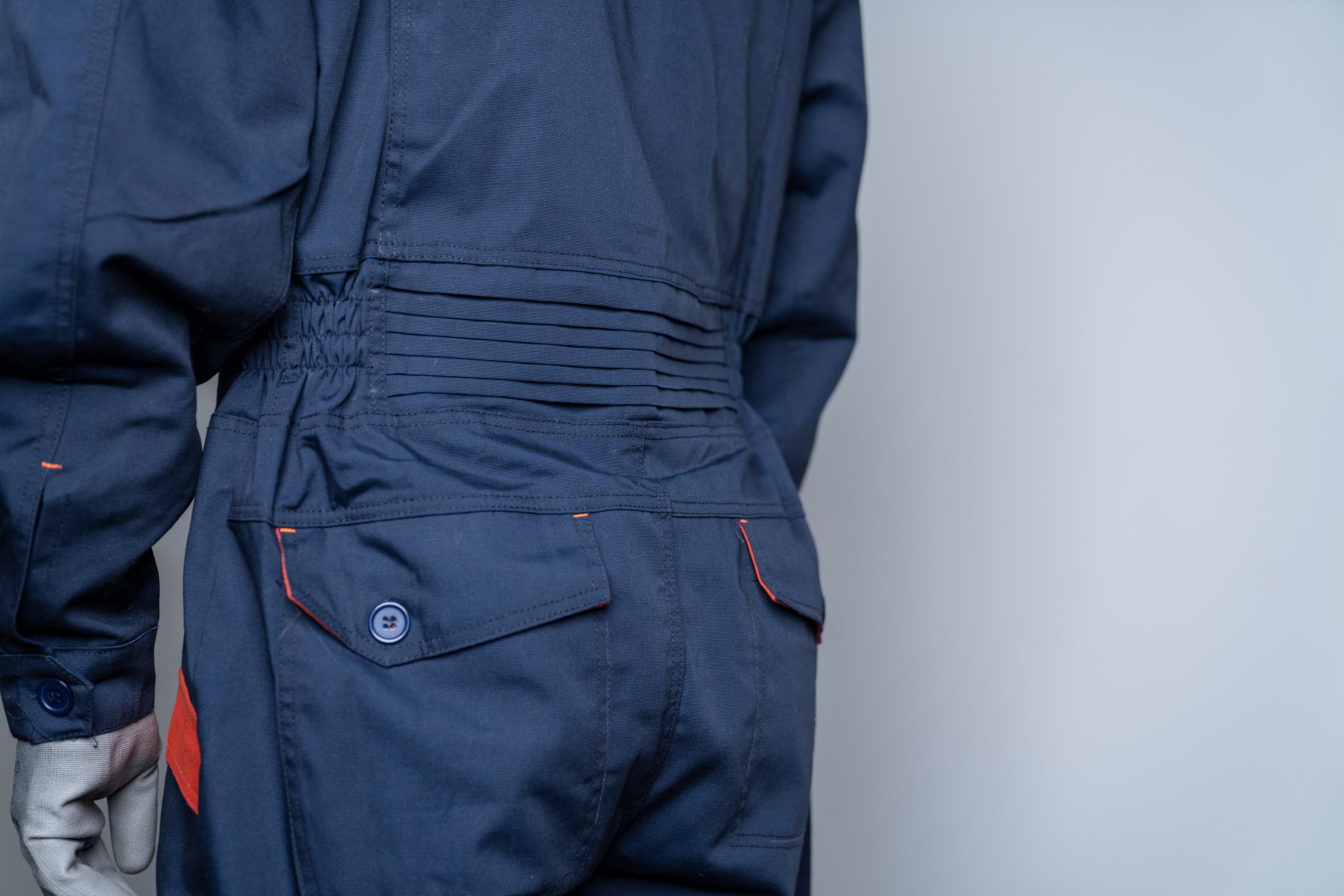 Summer coverall back stretch panel
